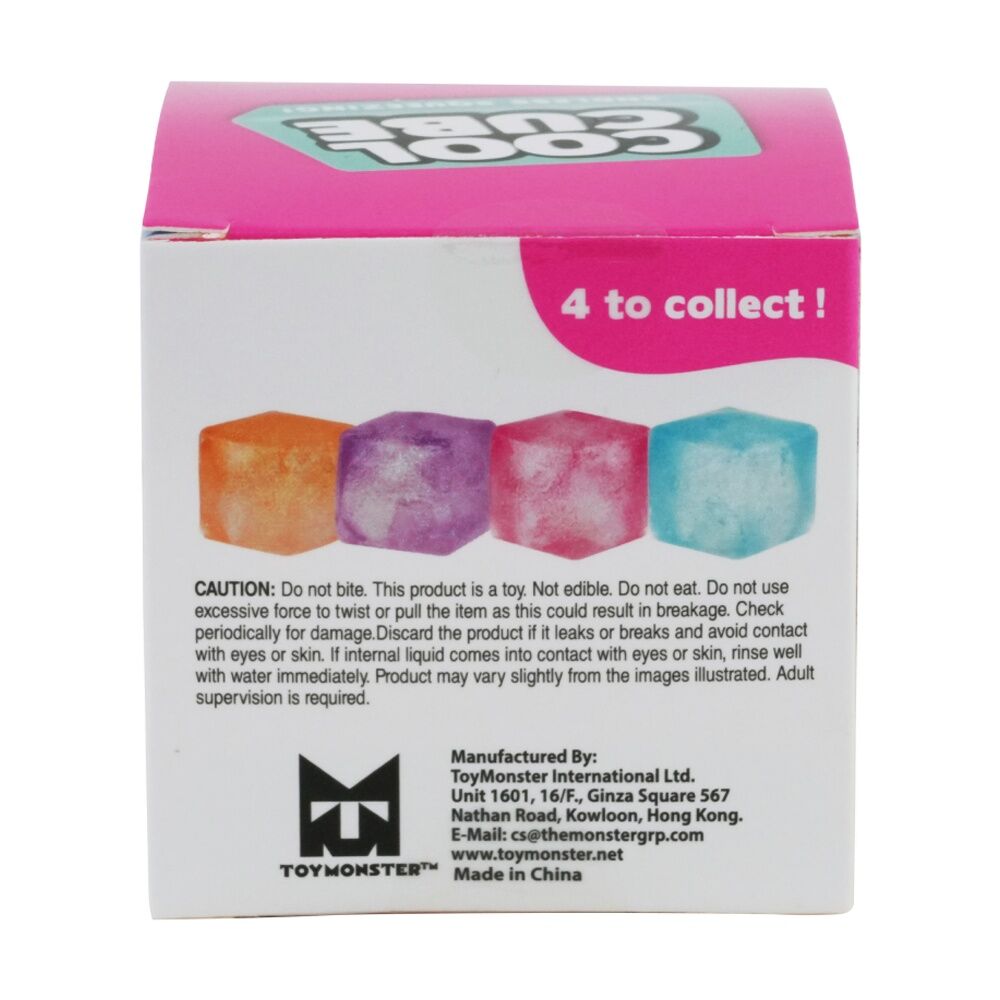 3PK Trend Hub Kids 3y+ Cool Cube Ultra-Squishy Sensory Fidget Toy Assorted
