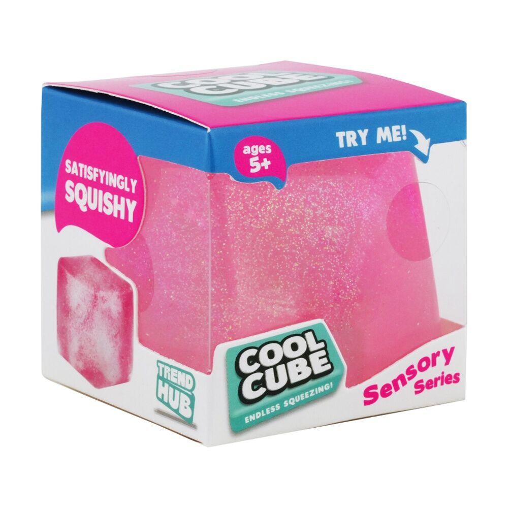 3PK Trend Hub Kids 3y+ Cool Cube Ultra-Squishy Sensory Fidget Toy Assorted
