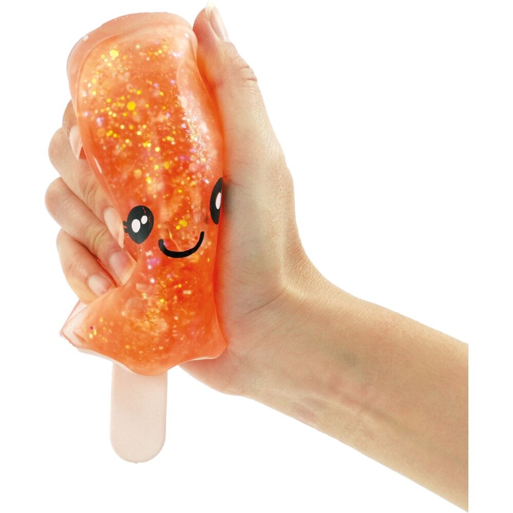 3PK Trend Hub Kids 3y+ Popsicle Squishy Glitter Sensory Fidget Toy Assorted