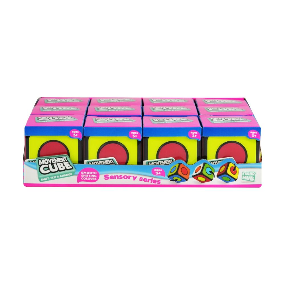 Trend Hub Kids 3y+ Movement Cube 2-in-1 Fidget Sensory Spinner Toy
