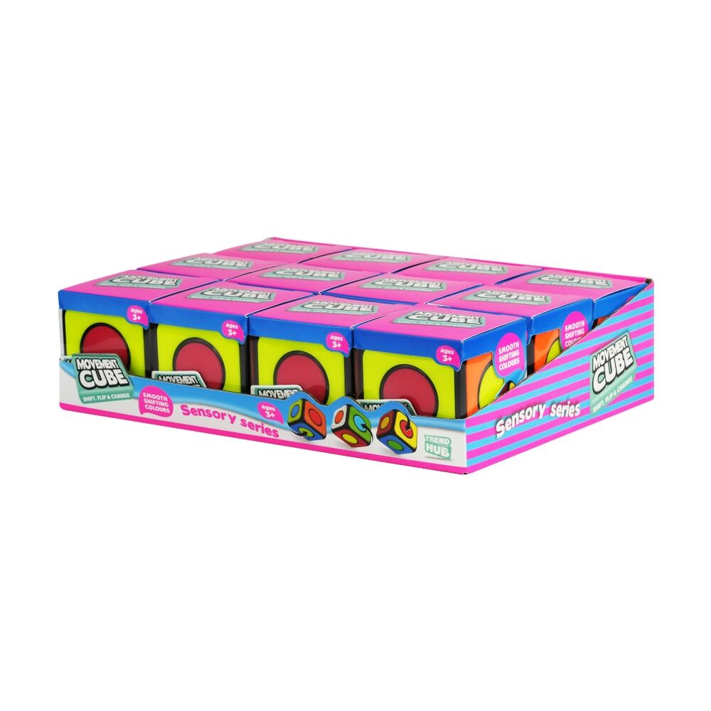 Trend Hub Kids 3y+ Movement Cube 2-in-1 Fidget Sensory Spinner Toy