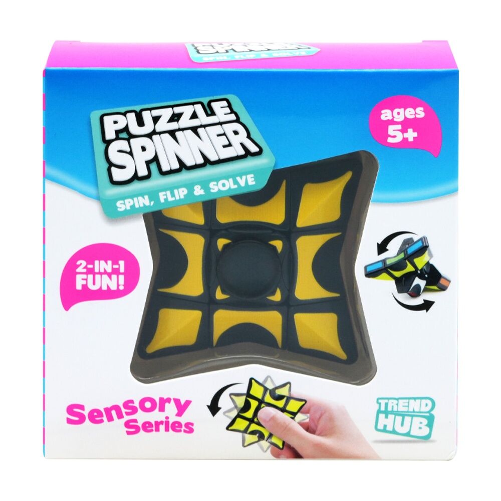 6PK Trend Hub Kids 3y+ Puzzle Fidget Spinner Sensory Toy Activity