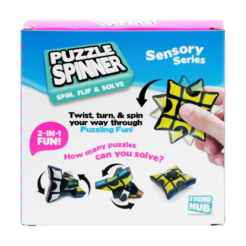 6PK Trend Hub Kids 3y+ Puzzle Fidget Spinner Sensory Toy Activity