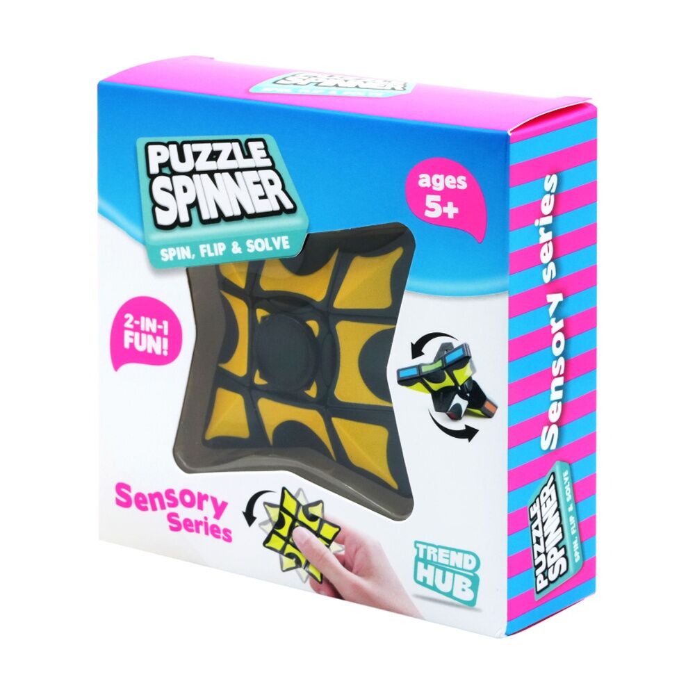 6PK Trend Hub Kids 3y+ Puzzle Fidget Spinner Sensory Toy Activity