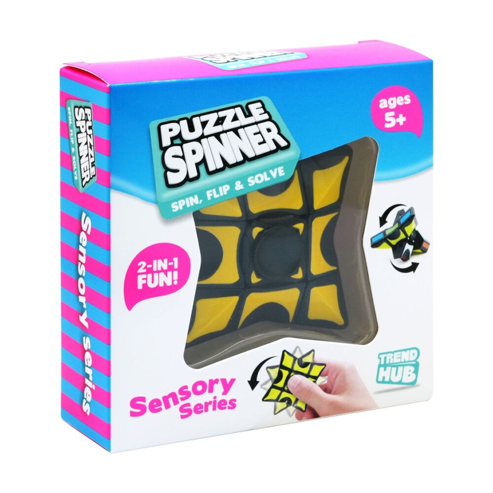 6PK Trend Hub Kids 3y+ Puzzle Fidget Spinner Sensory Toy Activity