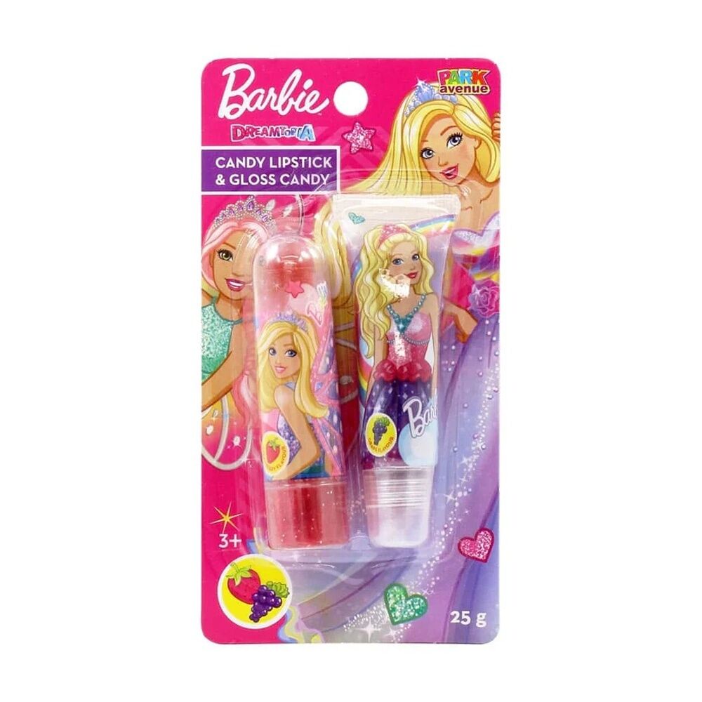 24PK Park Avenue Barbie Dreamtopia Candy Lipstick & Gloss 25g Assorted