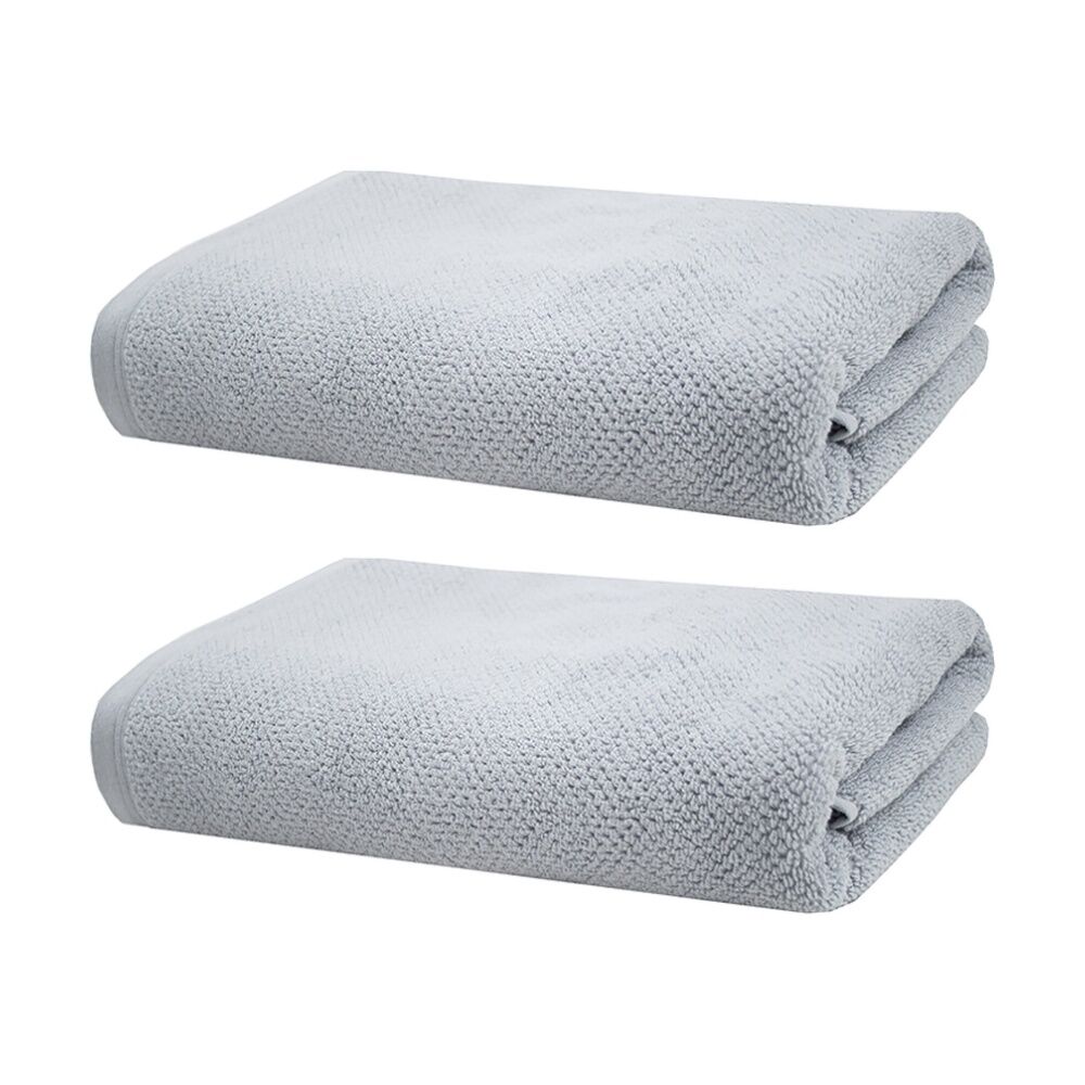 2PK Bambury Angove 600gsm Soft Absorbent Cotton Bath Towel 70x140cm Blue
