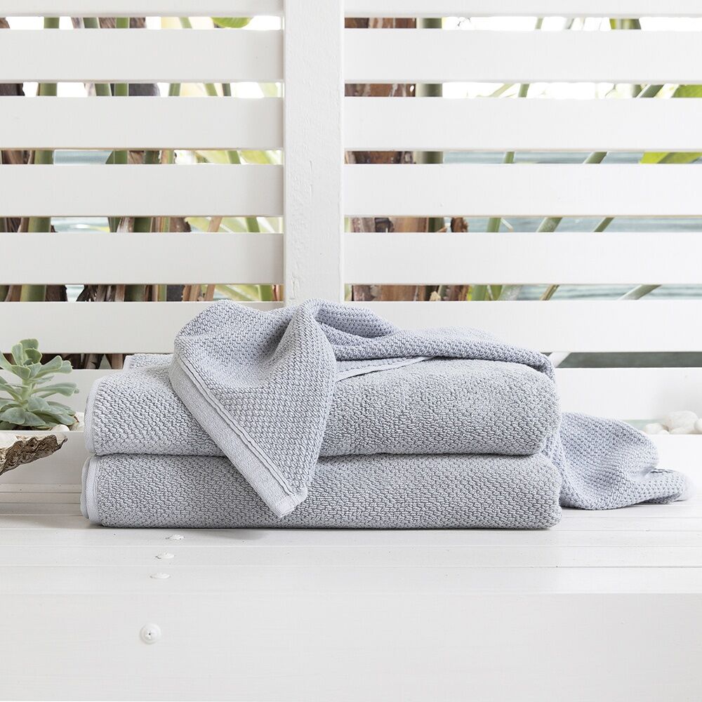 2PK Bambury Angove 600gsm Soft Absorbent Cotton Bath Towel 70x140cm Blue