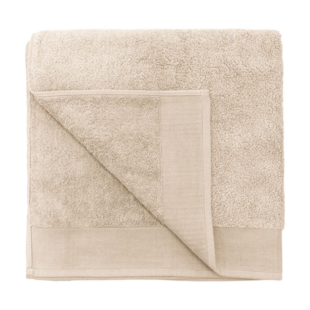 2PK Bambury Elvire 600gsm Soft Absorbent Cotton Bath Sheet 80x160cm Neutrals