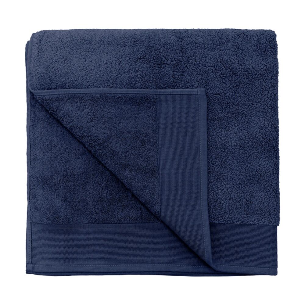 2PK Bambury Elvire 600gsm Soft Absorbent Cotton Bath Sheet 80x160cm Blue