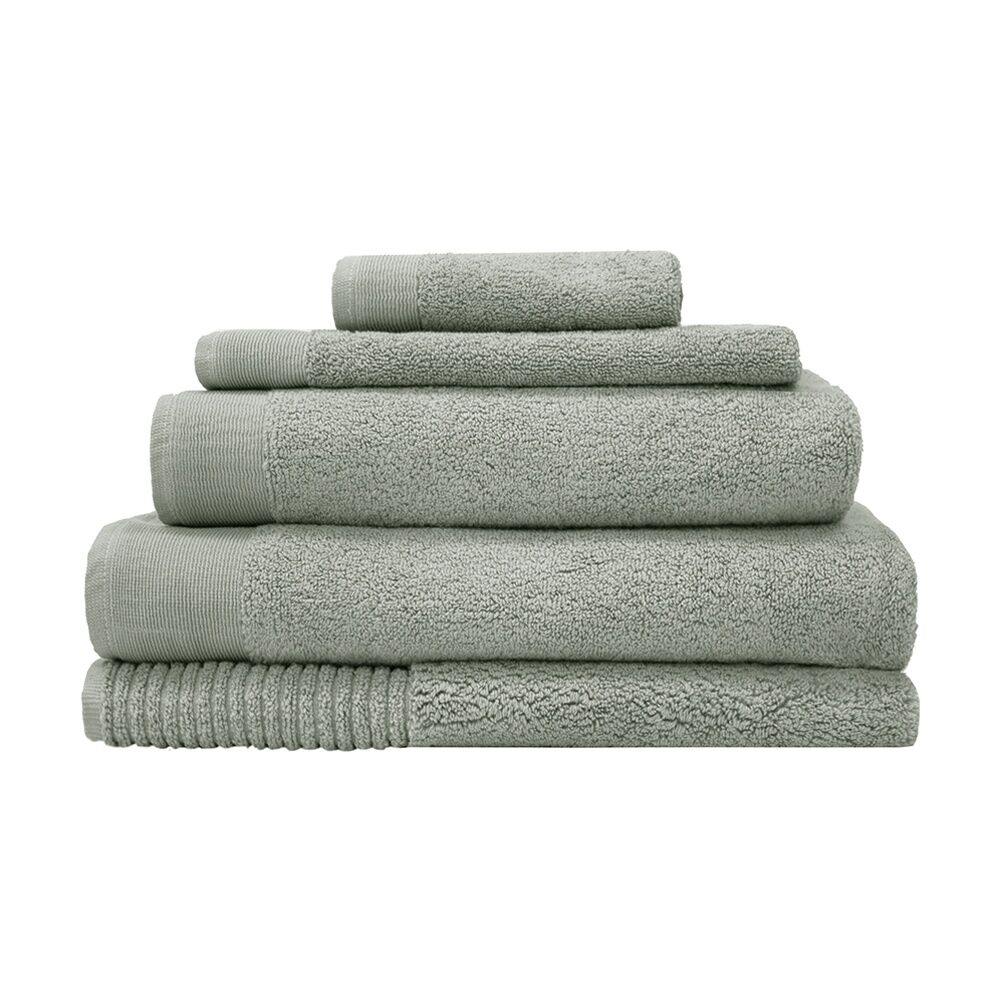 Bambury Elvire 600gsm Soft Absorbent Cotton Bath Sheet 80x160cm Green