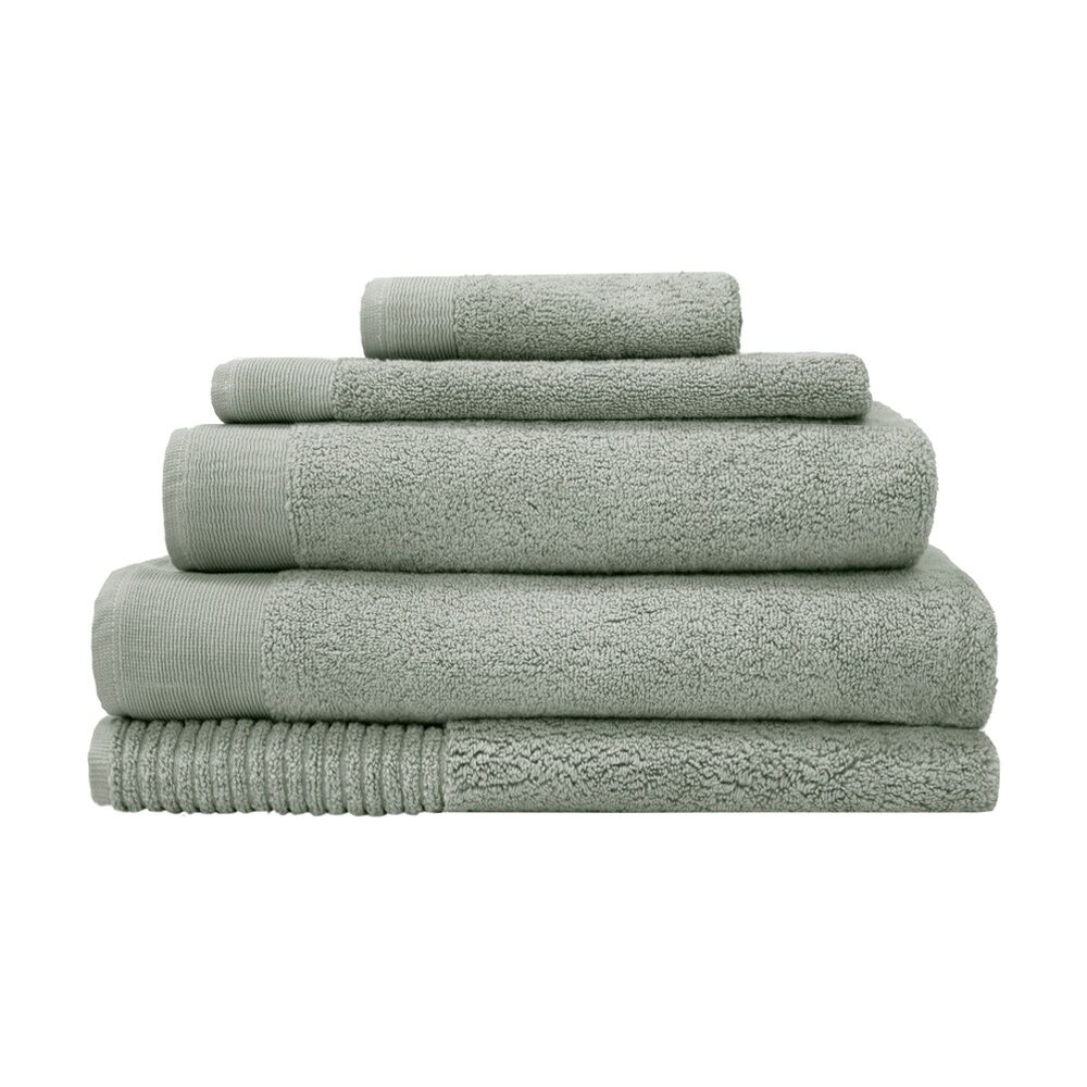 Bambury Elvire 600gsm Soft Absorbent Cotton Bath Sheet 80x160cm Green