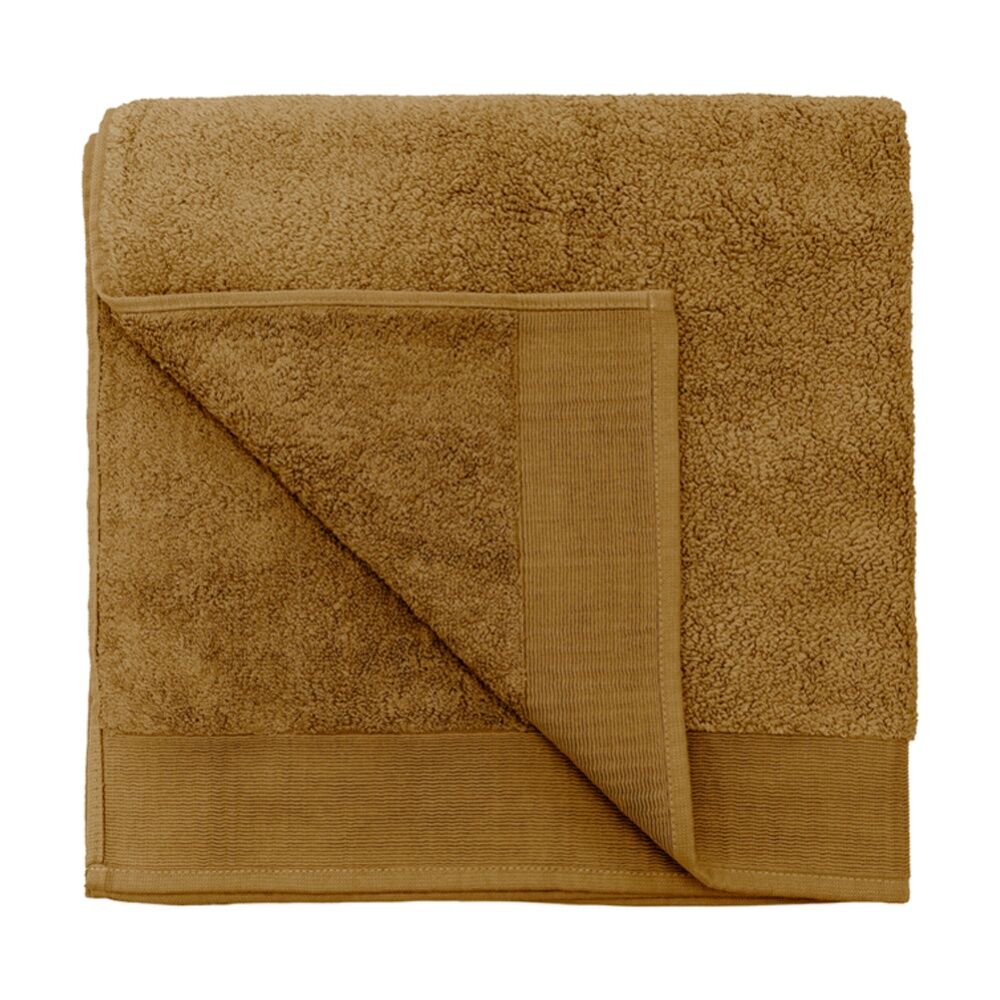 2PK Bambury Elvire 600gsm Soft Absorbent Cotton Bath Sheet 80x160cm Brown