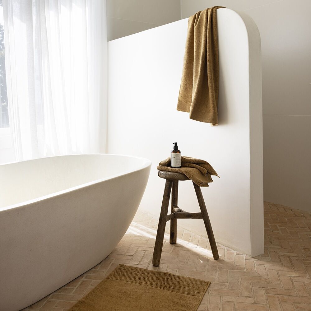2PK Bambury Elvire 600gsm Soft Absorbent Cotton Bath Sheet 80x160cm Brown