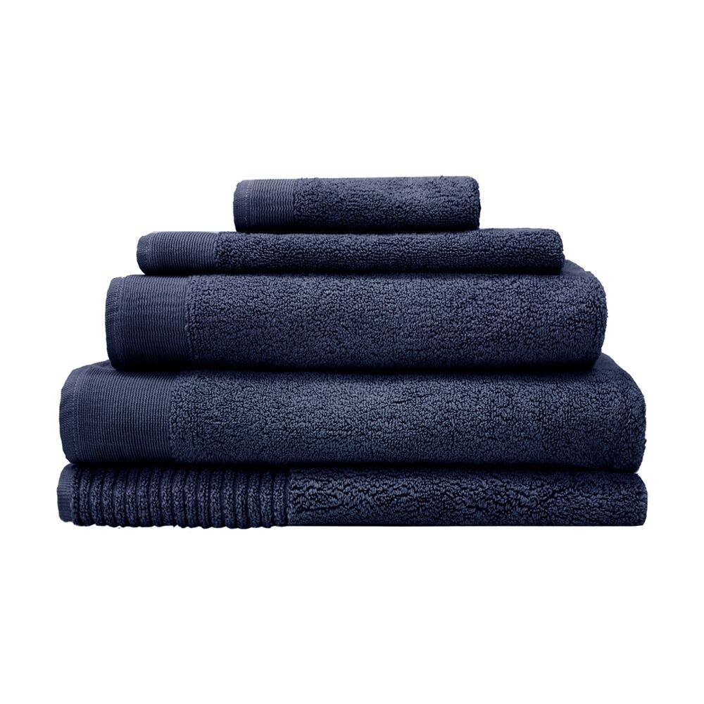 Bambury Elvire 600gsm Soft Absorbent Cotton Bath Towel 68x137cm Blue
