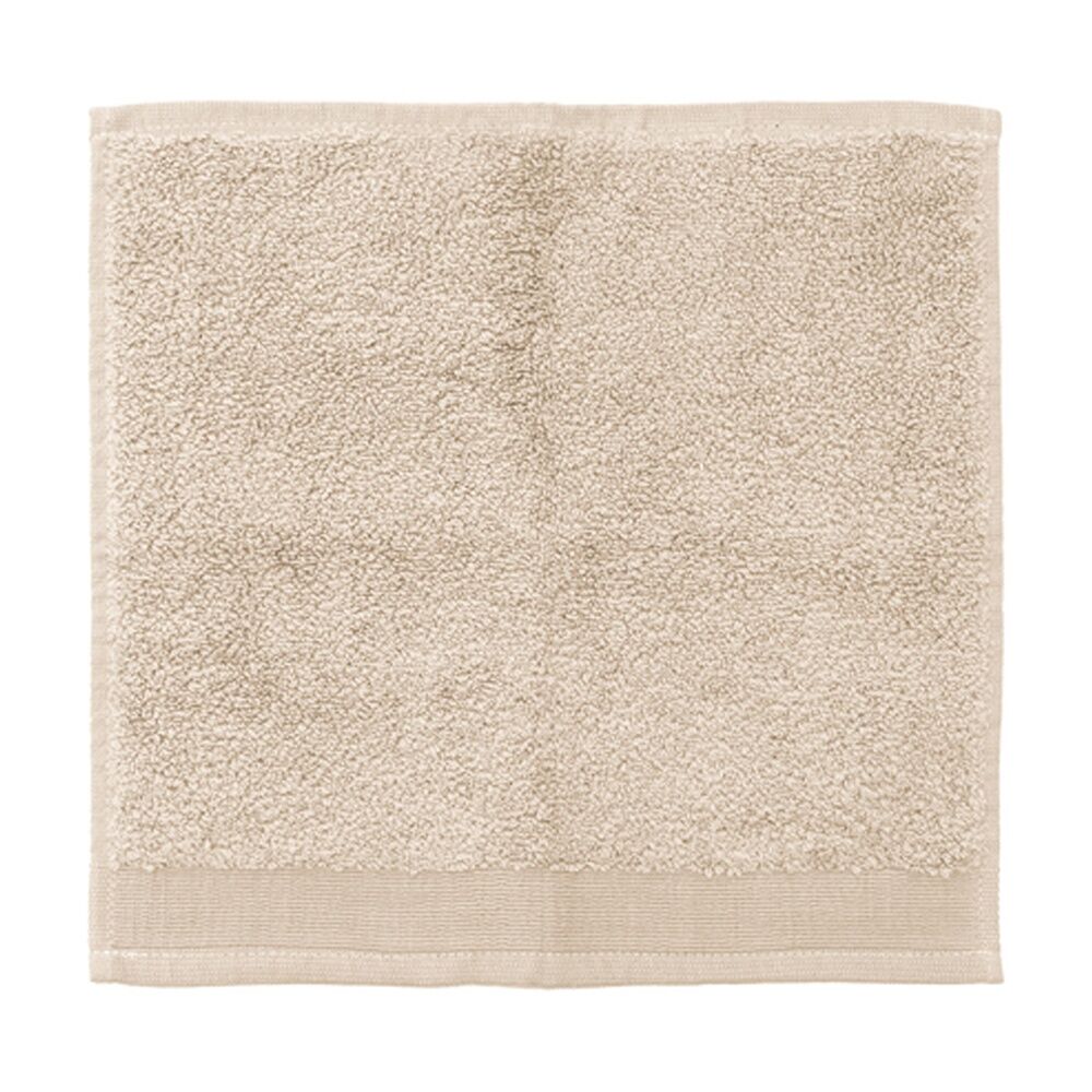 12PK Bambury Elvire 600gsm Soft Absorbent Cotton Face Washer 33x33cm Neutrals