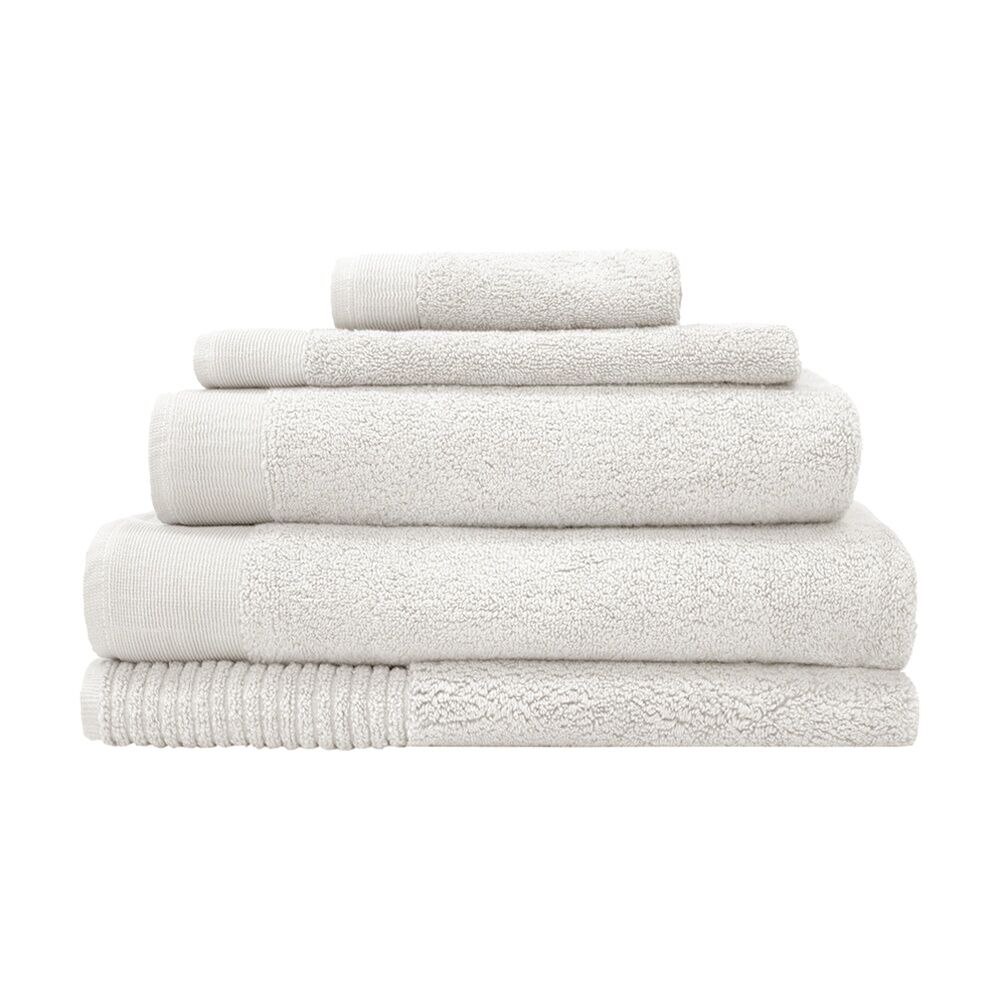 12PK Bambury Elvire 600gsm Soft Absorbent Cotton Face Washer 33x33cm White