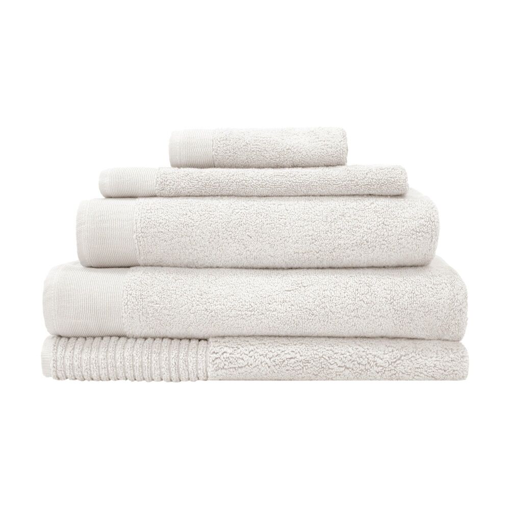 12PK Bambury Elvire 600gsm Soft Absorbent Cotton Face Washer 33x33cm White