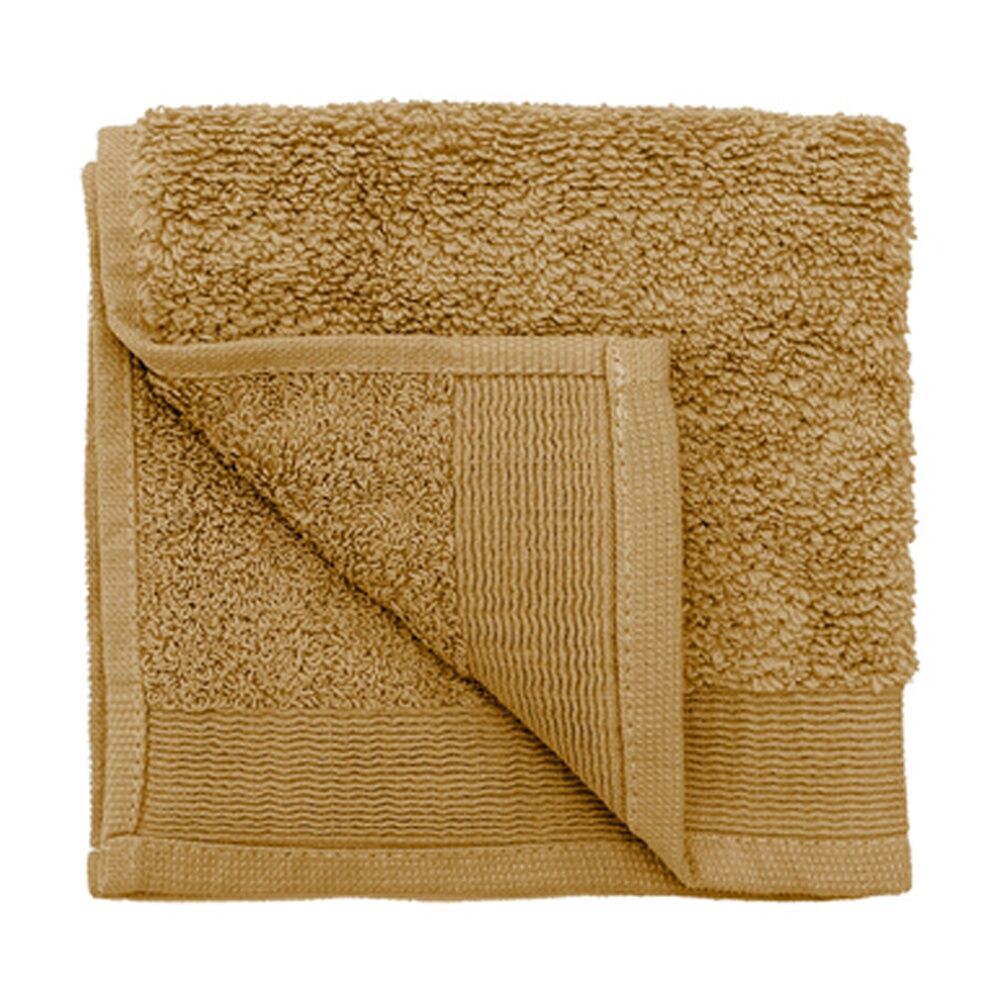 6PK Bambury Elvire 600gsm Soft Absorbent Cotton Face Washer 33x33cm Brown