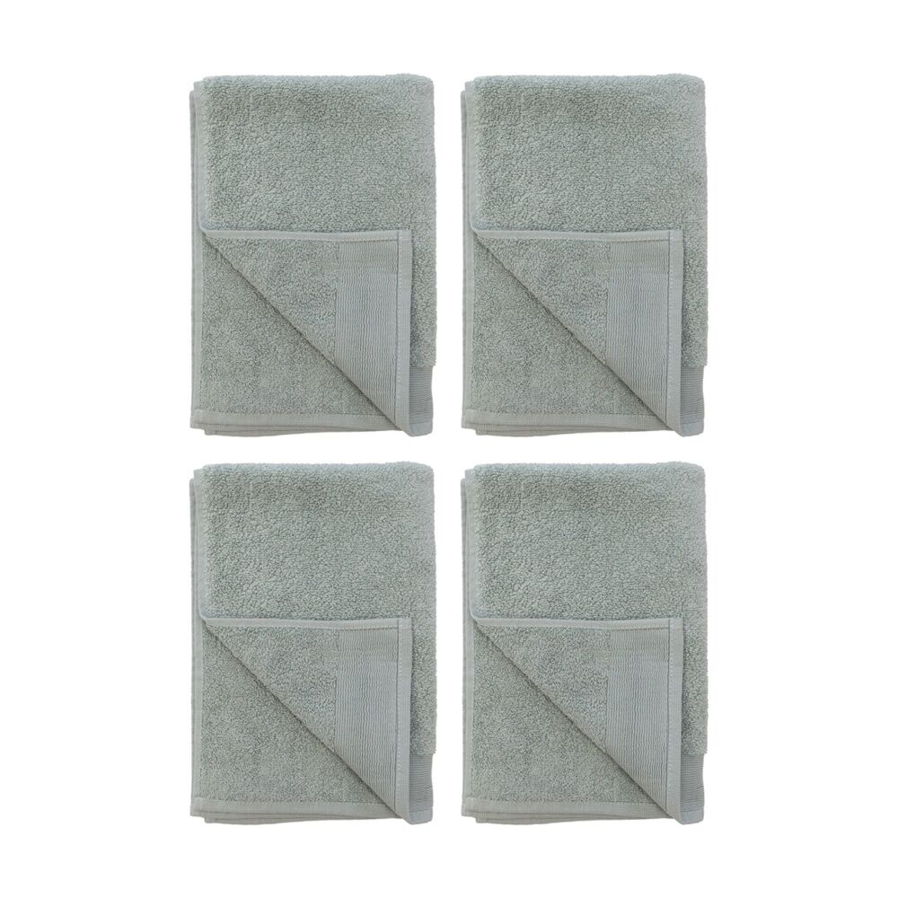 4PK Bambury Elvire 600gsm Soft Absorbent Cotton Hand Towel 40x60cm Green