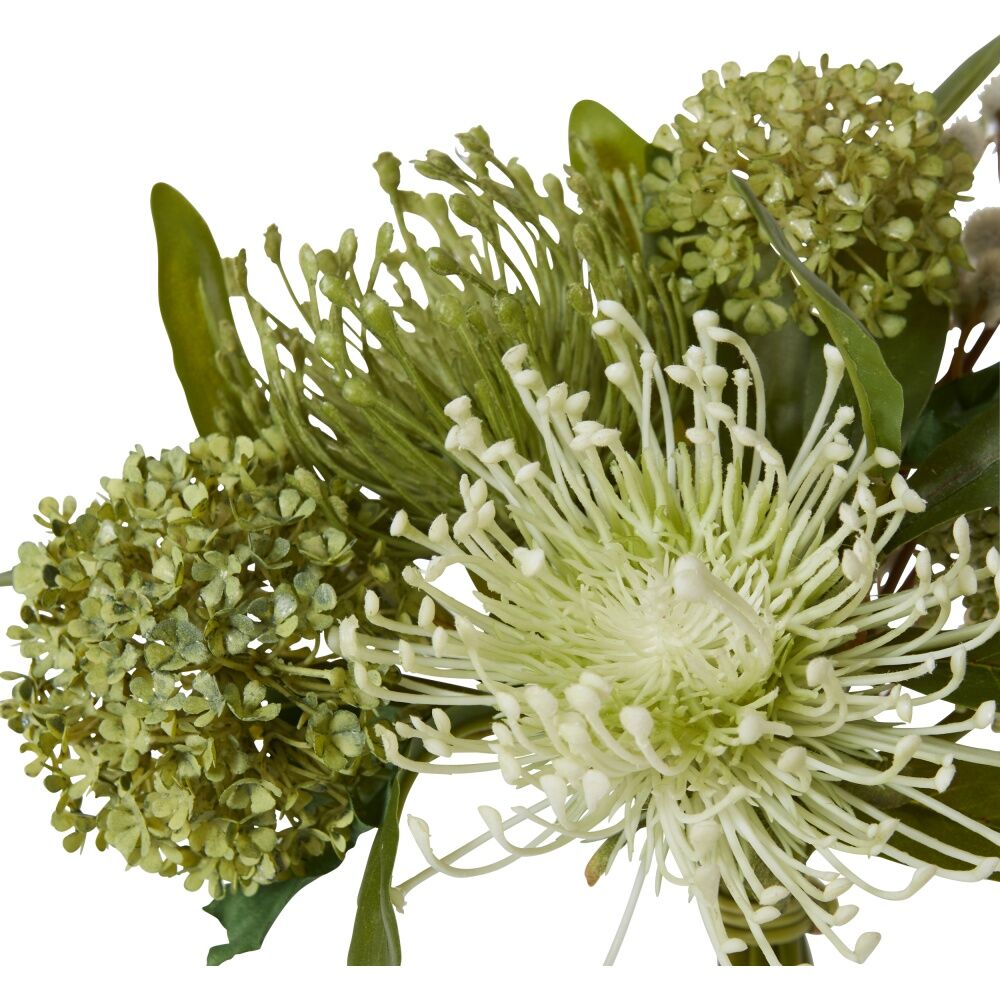 2PK E Style Native Mixed Bouquet Green Artificial Flowers 25x25x35cm