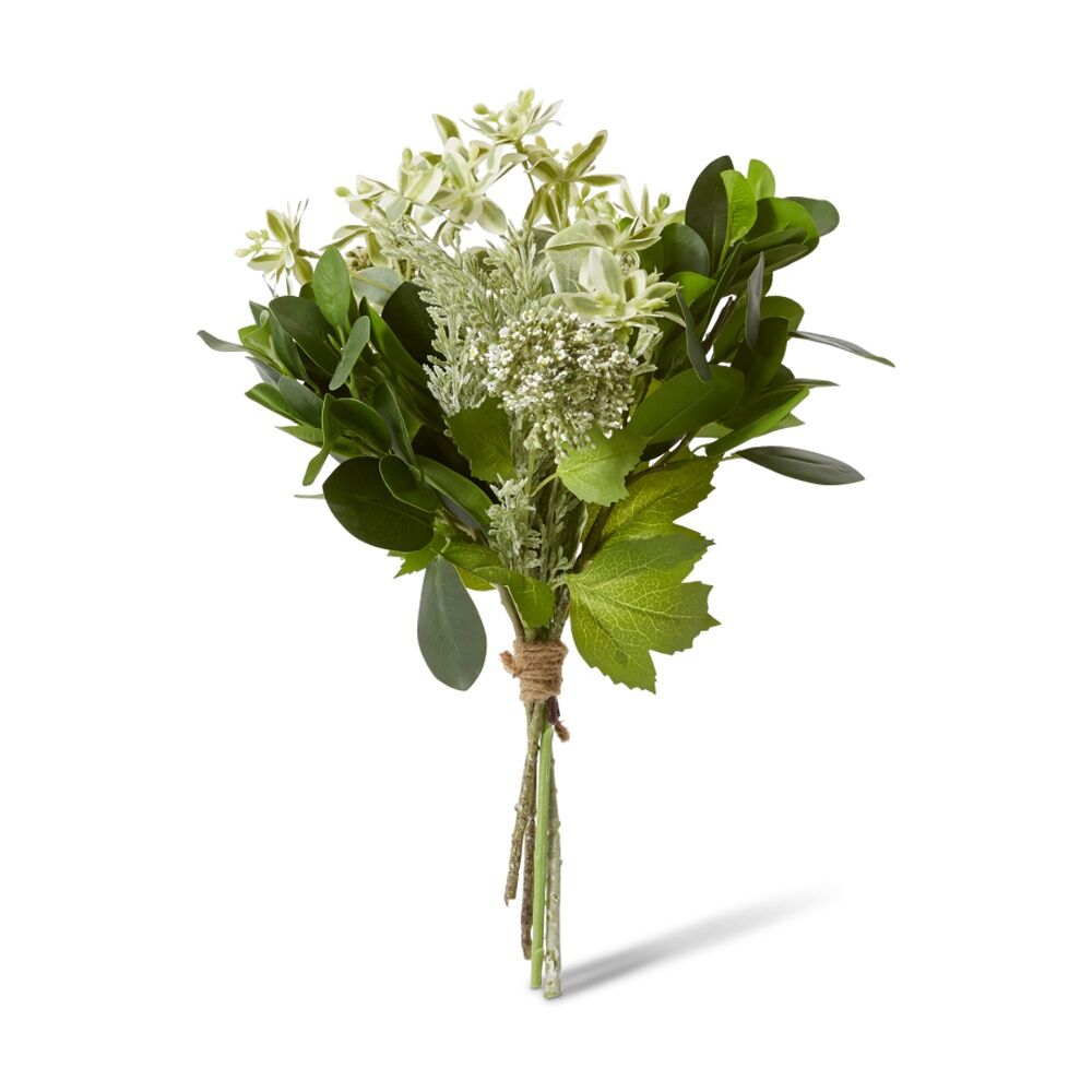 3PK E Style Marginata Seeding Mix Bouquet Grey Green Artificial Flowers 24x38cm