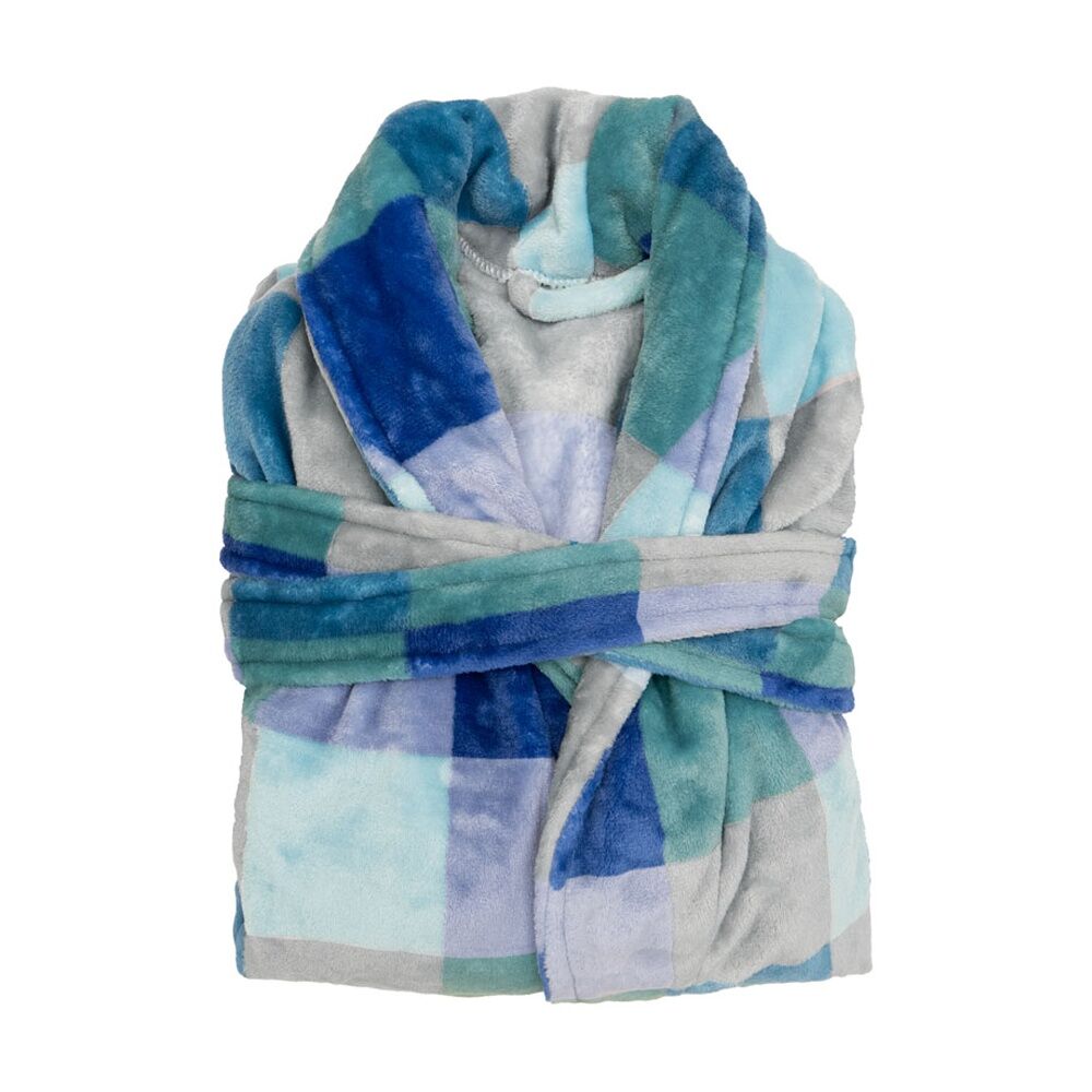 Bambury Charlie Ultraplush Robe Soft Warm Dressing Gown Ocean