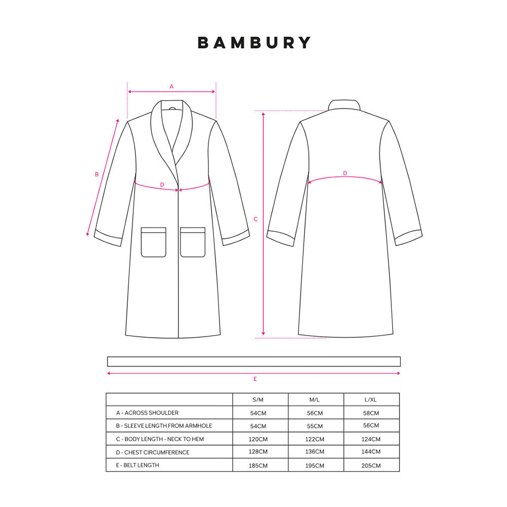 Bambury Charlie Ultraplush Robe Soft Warm Dressing Gown Ocean