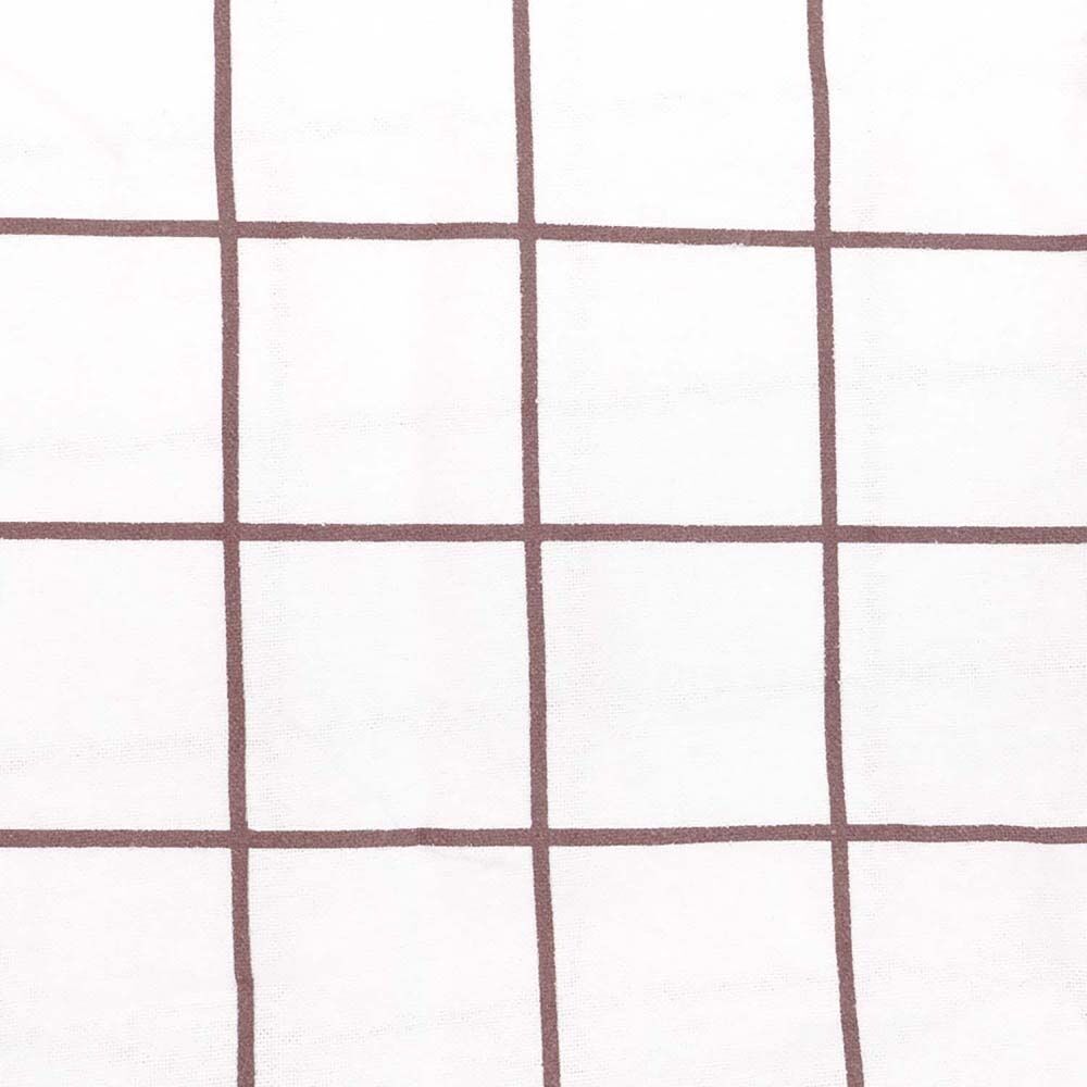 Bambury Grid Boysenberry Flannelette Sheet Set Cotton Bedding