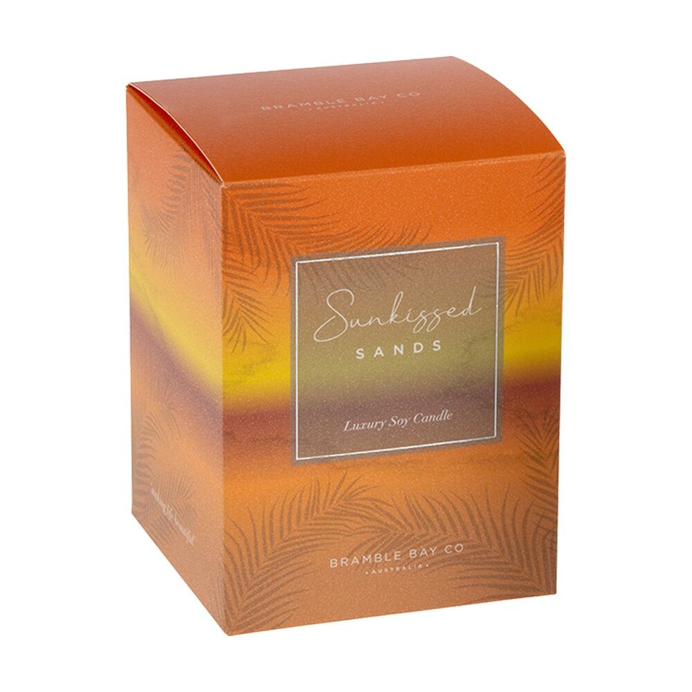 2PK Bramble Bay Ocean Sunkissed Sands Candle W/ Decorations Home Fragrance 300g