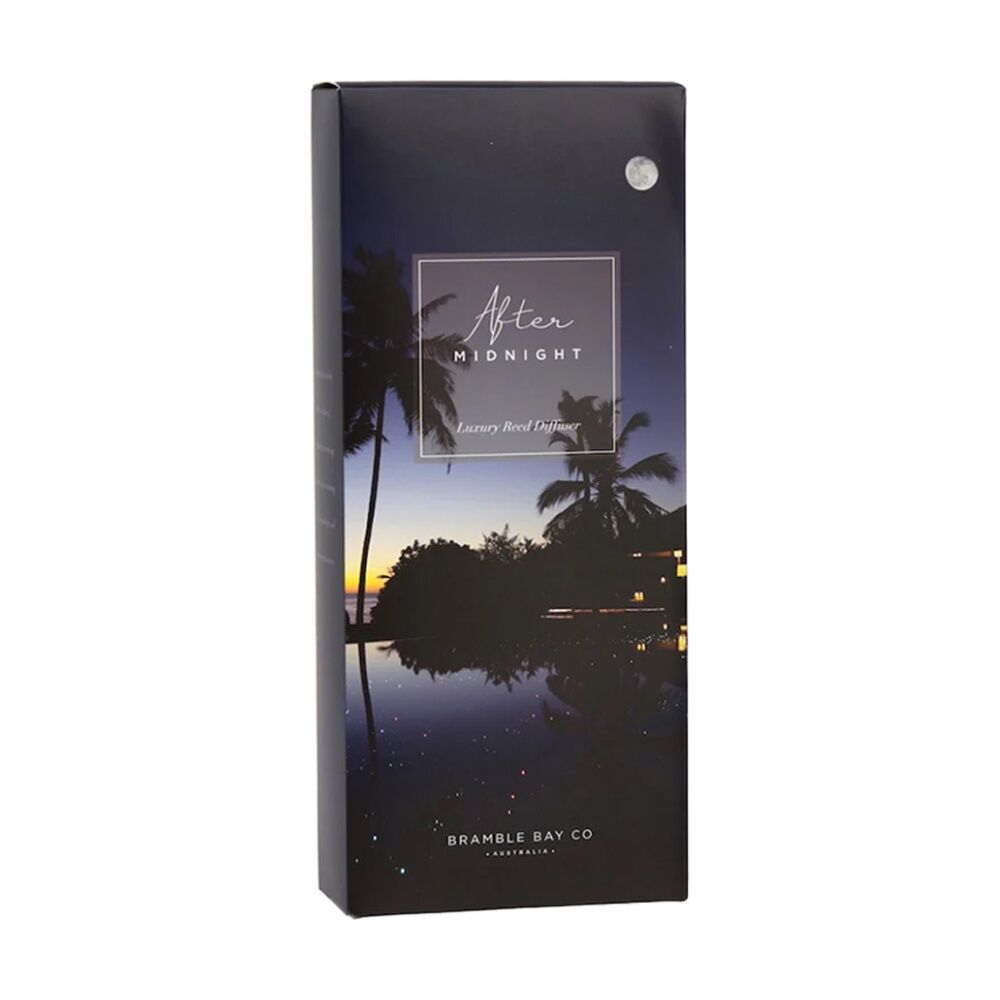 2PK Bramble Bay Ocean After Dark Midnight Glass Reed Diffuser 150ml