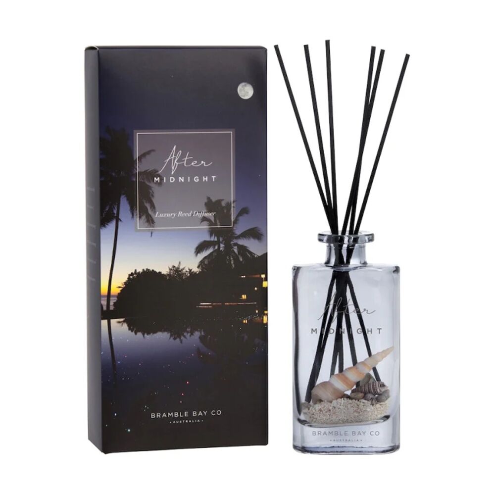 2PK Bramble Bay Ocean After Dark Midnight Glass Reed Diffuser 150ml