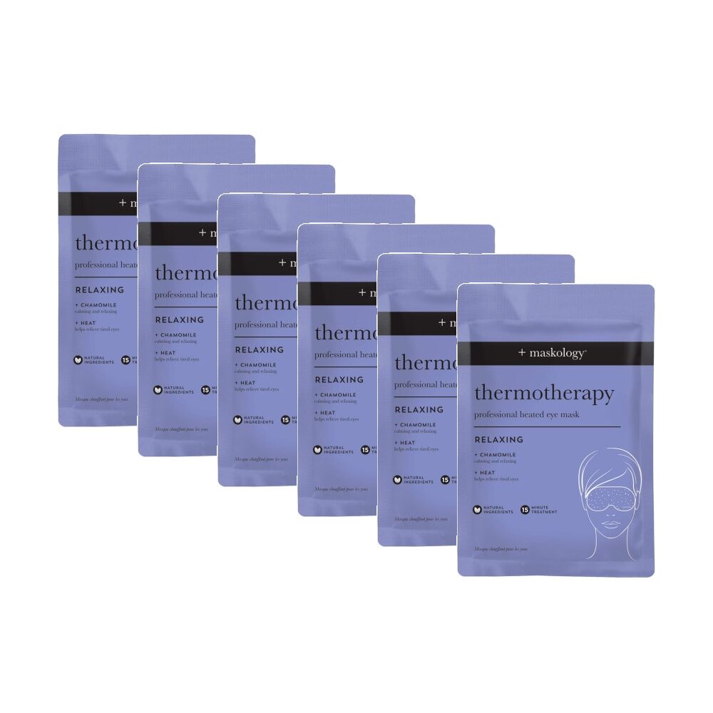 6PK Maskology Thermotherapy Professional Relaxing Heated Eye Mask Chamomile