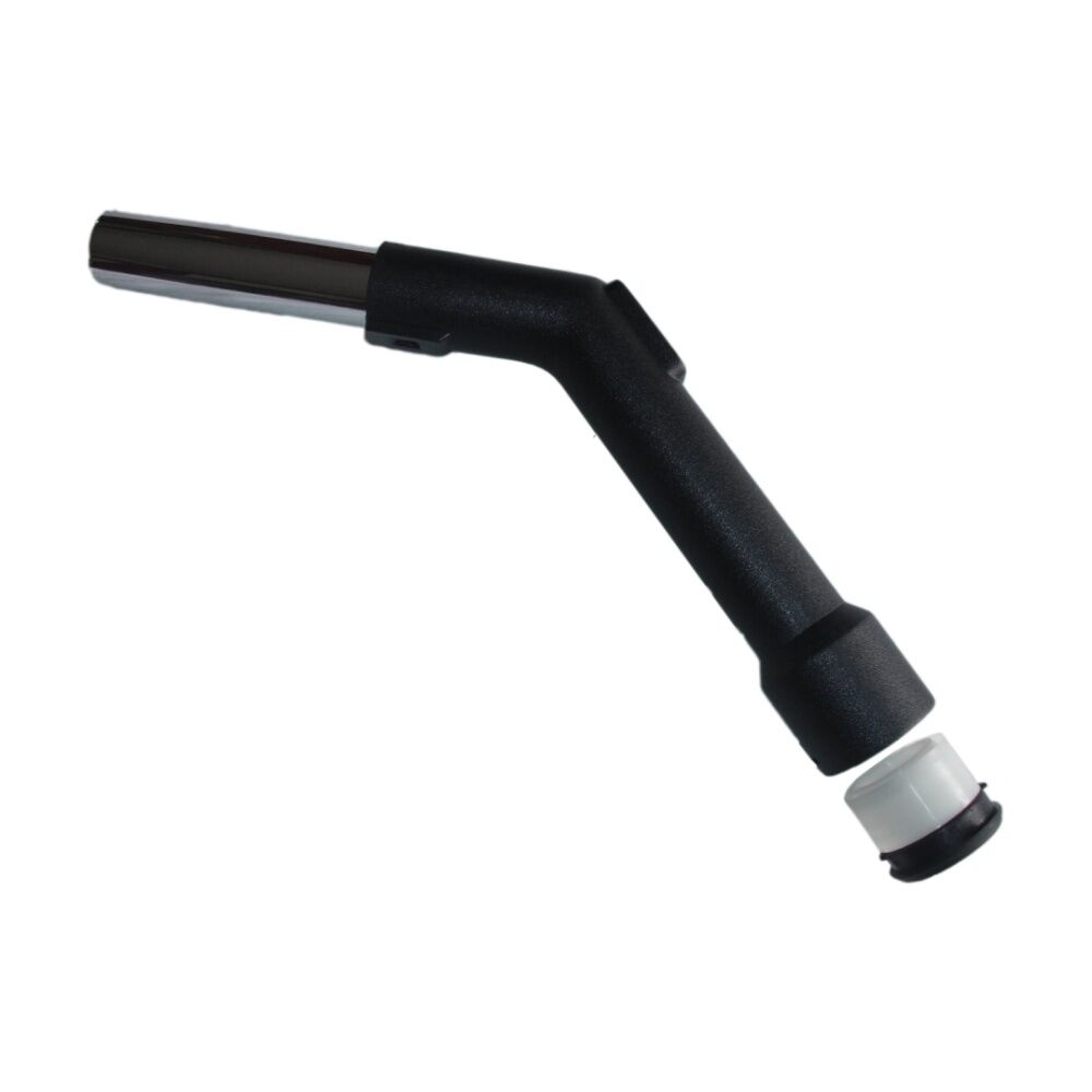 Cleanstar Bent End Piece Plastic Chrome Tip Hul & Ring For 32mm Vacuum Hose Blk
