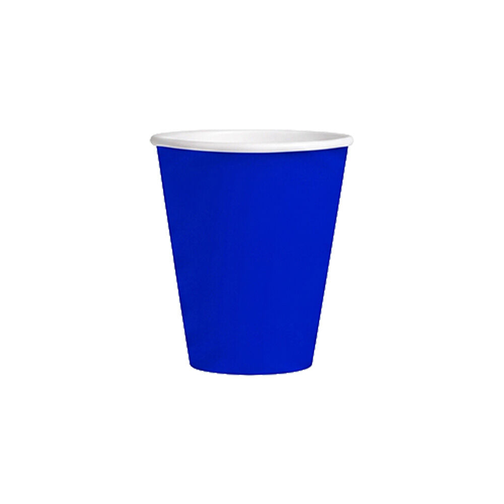 20x 12pc Partyware FSC Aqueous Paper Cups Set Disposable 450ml Blue