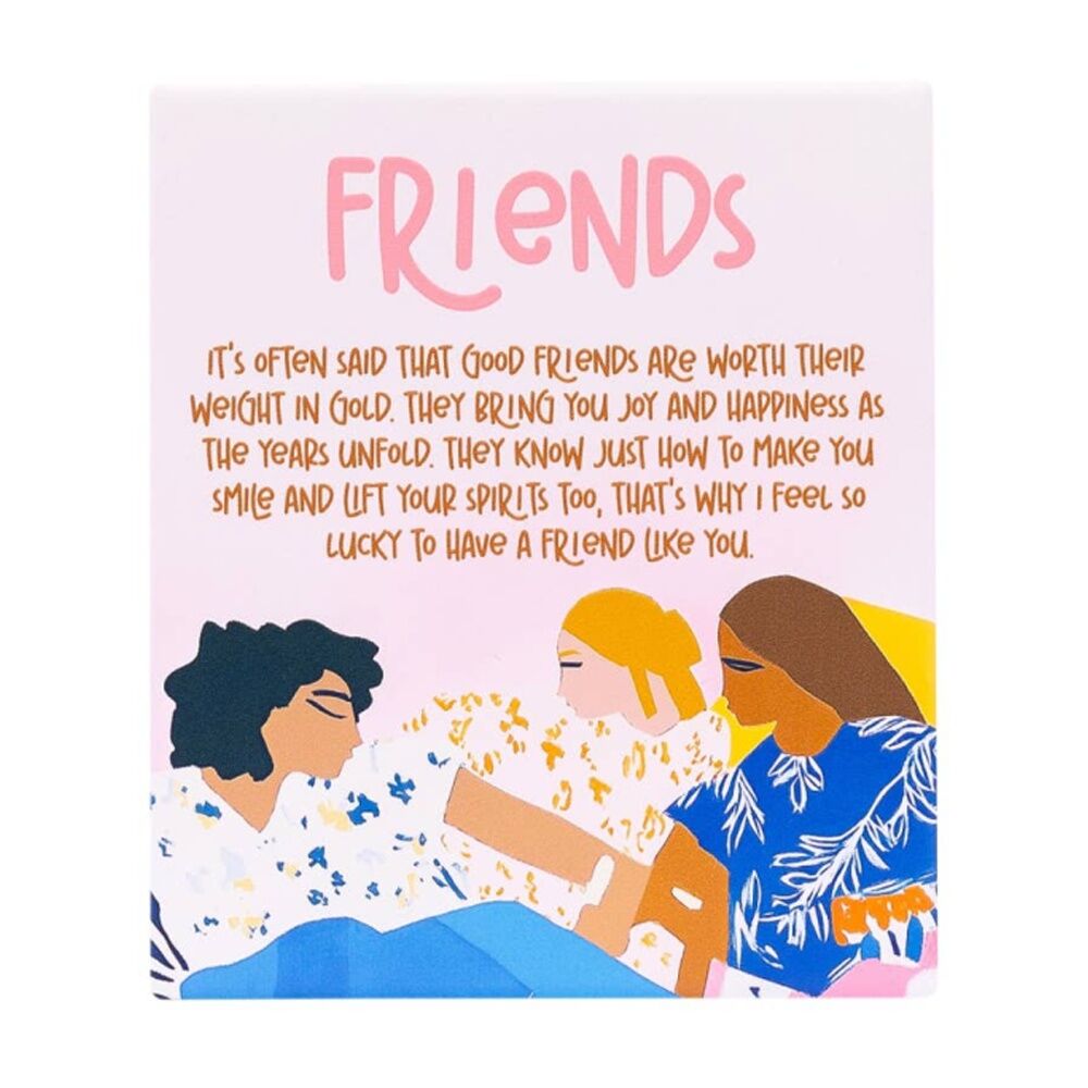 Splosh Billie Friends Verse Ceramic W/ Hook & Stand Pink Blue 12x14x1cm