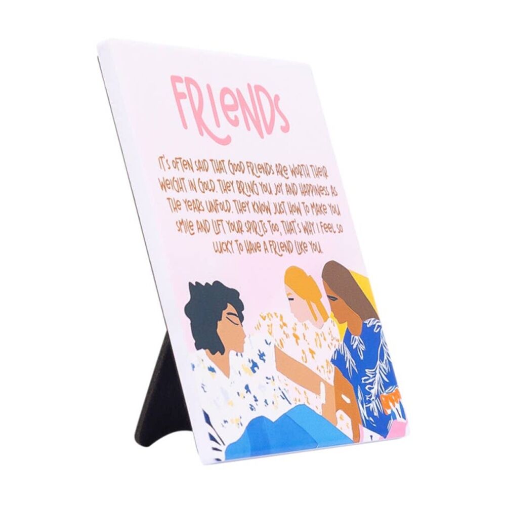 2PK Splosh Billie Friends Verse Ceramic W/ Hook & Stand Pink Blue 12x14x1cm