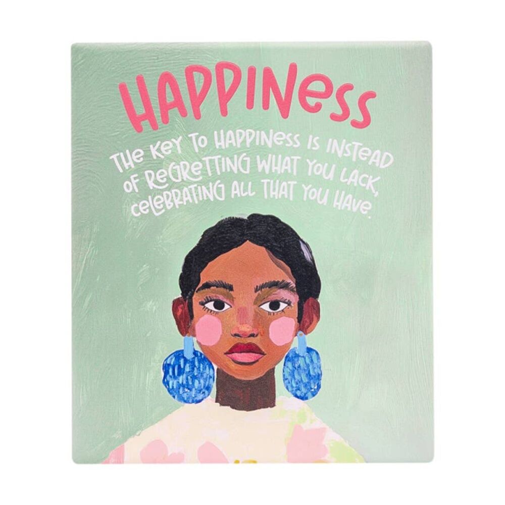 Splosh Billie Happiness Verse Ceramic W/ Hook & Stand 12x14x1cm