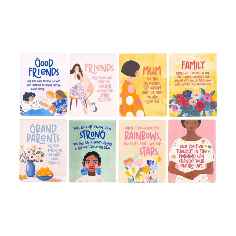 6PK Splosh Billie Friends Ceramic Magnet Embossed Pink 6x8x0.5cm
