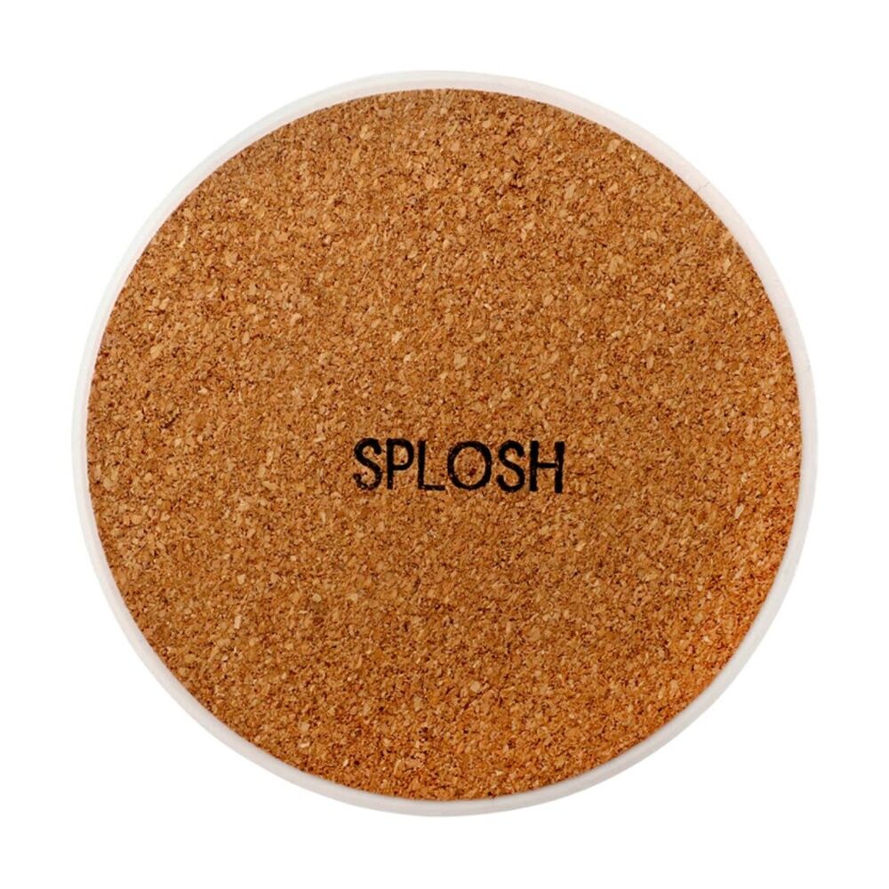 6PK Splosh Billie Vase Ceramic Coaster Cork Back Yellow Blue Red 11x11cm