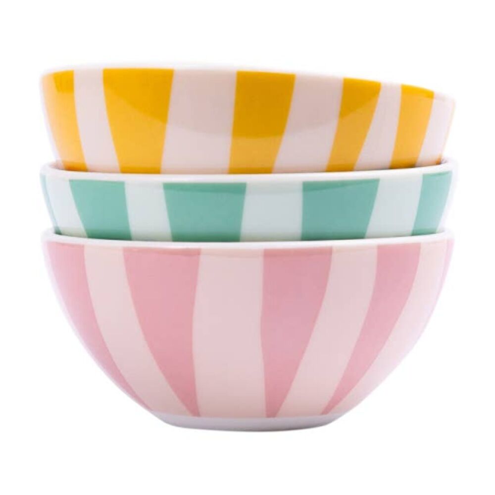 3pc Splosh Billie Dipping Bowls Ceramic Decor Multi-Colour 10cm