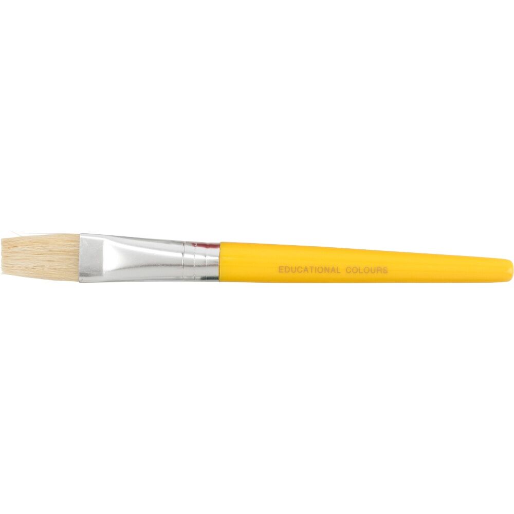 10PK Educational Colours Jumbo Stubby Flat Paint Brush Art/Craft Supplies