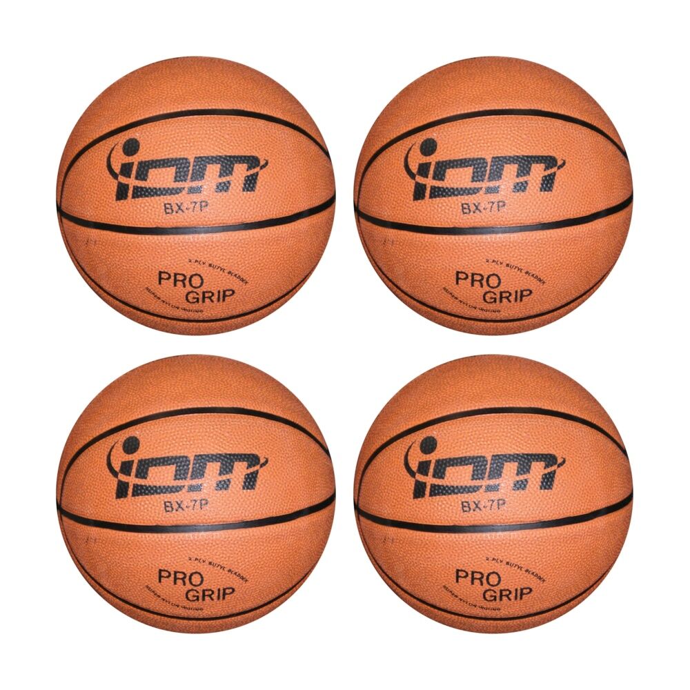 4PK Victor Sports Cellular Rubber Basketball Indoor Outdoor Grip Size 7