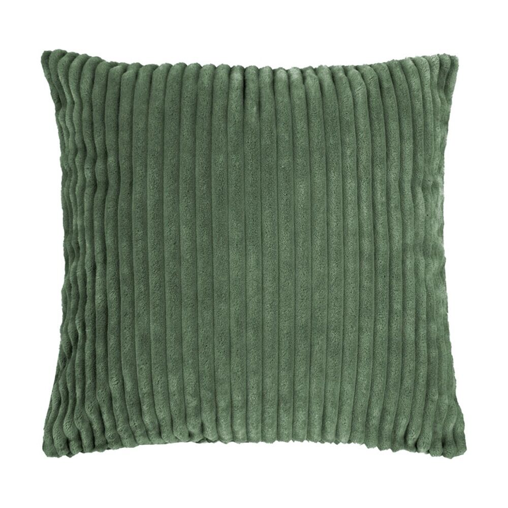 2PK Bambury Channel Square Cushion Plush Throw Pillow Juniper 50x50cm
