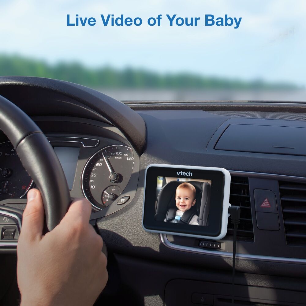 VTech VGO In-Car Baby Monitor Camera W/ 2.8in Colour Viewer & Live Video