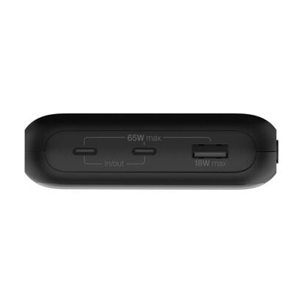 Belkin BoostCharge Pro 3-Port Powerbank Portable Laptop Charger 20000Ah Black