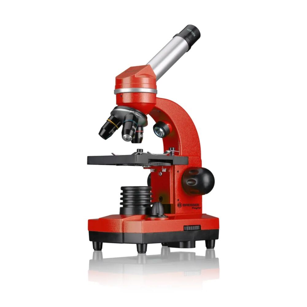 Bresser Junior Biolux Student Microscope With Barlow Zoom System LED Red