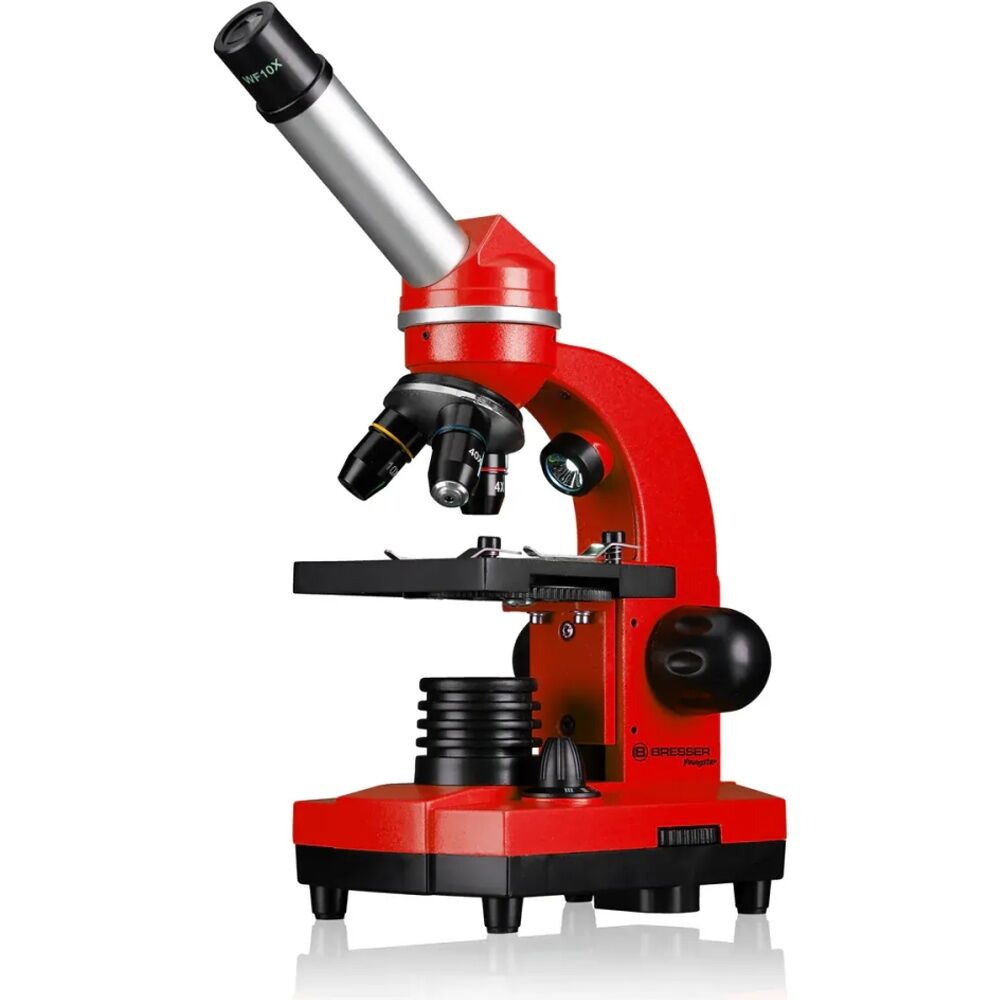 Bresser Junior Biolux Student Microscope With Barlow Zoom System LED Red