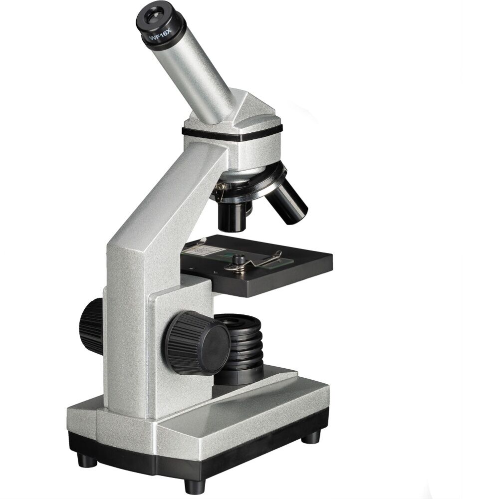 Bresser Junior 40x-1024x Microscope W/ HD Eyepiece Camera Silver 8Y+