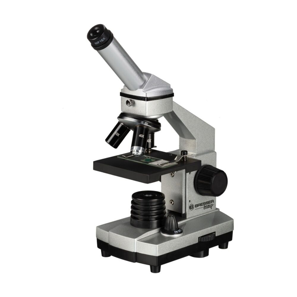 Bresser Junior 40x-1024x Microscope W/ HD Eyepiece Camera Silver 8Y+